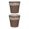 Stefanplast Self-watering pot Gaia Ruda Plastmasinis (15 x 15 x 15 cm)
