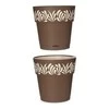 Stefanplast Self-watering pot Gaia Ruda Plastmasinis (25 x 25 x 25 cm)