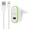 Įkroviklis Belkin Boost Charge 12W USB-A + USB-A iki Lightning kabelis 1,0m baltas