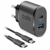 Įkroviklis SBS Mobile 1x USB-A 1x USB-C 3 A (TEKITTRPDCK)