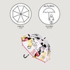 Skėtis Mickey Mouse Skaidrus Ø 71 cm Raudona