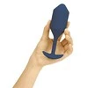 Dreamtoys B-Vibe - Vibruojantis kamštelis 4 (XL) Tamsiai mėlynas