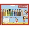 Stabilo – Woody 3in1 10 vnt su galąstuvu (880/10-2)