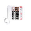 Atlinks „SwissVoice Xtra 1110“, Analoginis telefonas, Laidinis ragelis, Garsiakalbis, 8 įrašai, Balta
