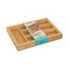 5five Simply Smart Bamboo Stalo įrankių stalčius, bambukinis, 25-39 cm, stumdomas