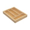 5five Simply Smart Bamboo Stalo įrankių stalčius, bambukinis, 25-39 cm, stumdomas