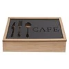 Stalo įrankių dėklas DKD Home Decor Juoda Metalinis Ruda Vintage Medžio MDF (25 x 18 x 6 cm)