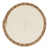 Bigbuy Home Podkładki na stół Baltas Ruda Włókno ( 30 cm)