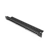 LANBERG PPKS-1024-B Keystone Patch Panel 19 colių 24 prievadas 1U juodas