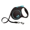 Flexi Black Design S pavadėlis šunims iki 15kg juostinis 5m mėlynos spalvos