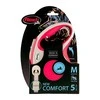 Flexi New Comfort M pavadėlis šunims iki 25kg juostinis 5m raudonos spalvos