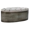 Fotelis Suoliukas DKD Home Decor, pilkas