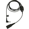 Jabra prijungimo kabelis QD iki 3,5 mm lizdo, lygus, 1,5 m