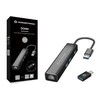 HUB USB Conceptronic 1x RJ-45 + 3x USB-A 3.0 (DONN07BA)