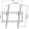 Laikiklis Equip Wandhalterung 32"-55"/1TFT neigbar 1Gelenk 35Kg sw retail