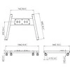 Laikiklis Schnepel VOGELS PFT 8530 Connect-it ground frame extra big juodas - 73201891