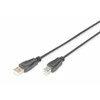 Kabelis USB Digitus USB-A - USB-B 1 m Juodas (AK-300105-010-S)