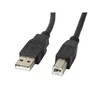 LANBERG CA-USBA-10CC-0018-BK cable USB 2.0 AM-BM 1.8m juodas