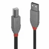 USB Kabelis - LINDY Anthra Line USB 2.0 Type A į B Laidas, 3 m, Juodas