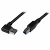 USB kabelis StarTech USB-A - USB-B 1 m Juodas (USB3SAB1MRA)