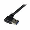 USB kabelis StarTech USB-A - USB-B 1 m Juodas (USB3SAB1MRA)