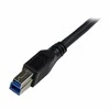 USB kabelis StarTech USB-A - USB-B 1 m Juodas (USB3SAB1MRA)
