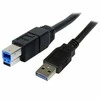 Kabelis USB StarTech USB-A - USB-B 3 m Mėlyna (USB3SAB3MBK)