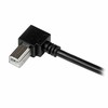 USB kabelis StarTech USB-A - USB-B 1 m Juodas (USBAB1MR)