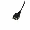 USB kabelis StarTech USB-A - miniUSB 0, 9 m juodasis (USBMUSBFM1)
