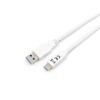 USB kabelis Equip USB-A - USB-C 1 m Baltas (128363)