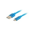 LANBERG CA-USBO-22CU-0005-BL laidas Premium Quck Charge 3.0 USB-C M A M 0,5m Mėlyna