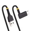 USB kabelis StarTech USB-A - USB-C 0,15 m juodas (R2ACR-15C- USB- CABLE)