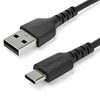 USB kabelis StarTech USB-A - USB-C 2 m Juodas (RUSB2AC2MB)