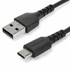 USB kabelis StarTech USB-A - USB-C 2 m Juodas (RUSB2AC2MB)