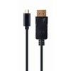 GEMBIRD USB Type-C į DisplayPort adapterio laidas 4K 15cm juodas
