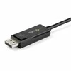 StarTech CDP2DP141MBD USB-C adapterio kabelis USB-C kištukas (DP Old) iki DP 1.4 kištukas, 1m, juodas