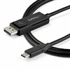 StarTech CDP2DP141MBD USB-C adapterio kabelis USB-C kištukas (DP Old) iki DP 1.4 kištukas, 1m, juodas