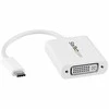 USB adapteris StarTech USB-C – DVI Baltas (CDP2DVIW)