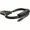 StarTech.com CDP2DVIMM1MB vaizdo kabelio adapteris 1 m C tipo USB DVI-D Juoda