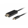 Lanberg USB-C–HDMI kabelis, 1 m 4K/60Hz, Juodas | Lanberg | USB-C–HDMI kabelis | CA-CMHD-10CU-0010-BK | 1 m