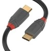 USB Kabelis - LINDY Anthra Line USB 2.0 Type C Laidas M/M, 60W PD, 3 m, Juodas