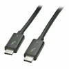 Thunderbolt Laidas - LINDY Thunderbolt 3 Laidas, 20Gbps, 100W PD, 1 m, Juodas