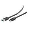 GEMBIRD CCP-USB3-AMCM-1M USB 3.0 kabelis į USB C tipo AM/CM 1m juodas