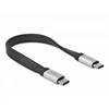 Delock USB 3.2 Gen 2 FPC juostinis kabelis USB Type-C™ į USB Type-C™ 22 cm PD 3 A