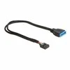 Kabelis Delock USB2.0 moteriškas>USB3.0 vyriškas