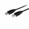 USB kabelis StarTech USB-A - USB-A 2 m juodas (USB2AA2M)