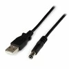 USB kabelis StarTech USB-A - DC 5,5 mm 1 m Juodas (USB2TYVEN1M)