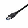 Kabelis USB StarTech USB-A - USB-A 1 m Juodas (USB3SEXT1MBK)