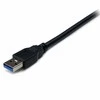 USB kabelis StarTech USB-A - USB-A 2 m Juodas (USB3SEXT2MBK)