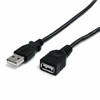 StarTech.com USBEXTAA6BK USB kabelis 1,83 m USB A Juoda